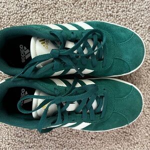 Adidas green and White High-Tops